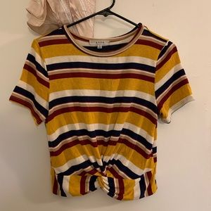 Striped crop top